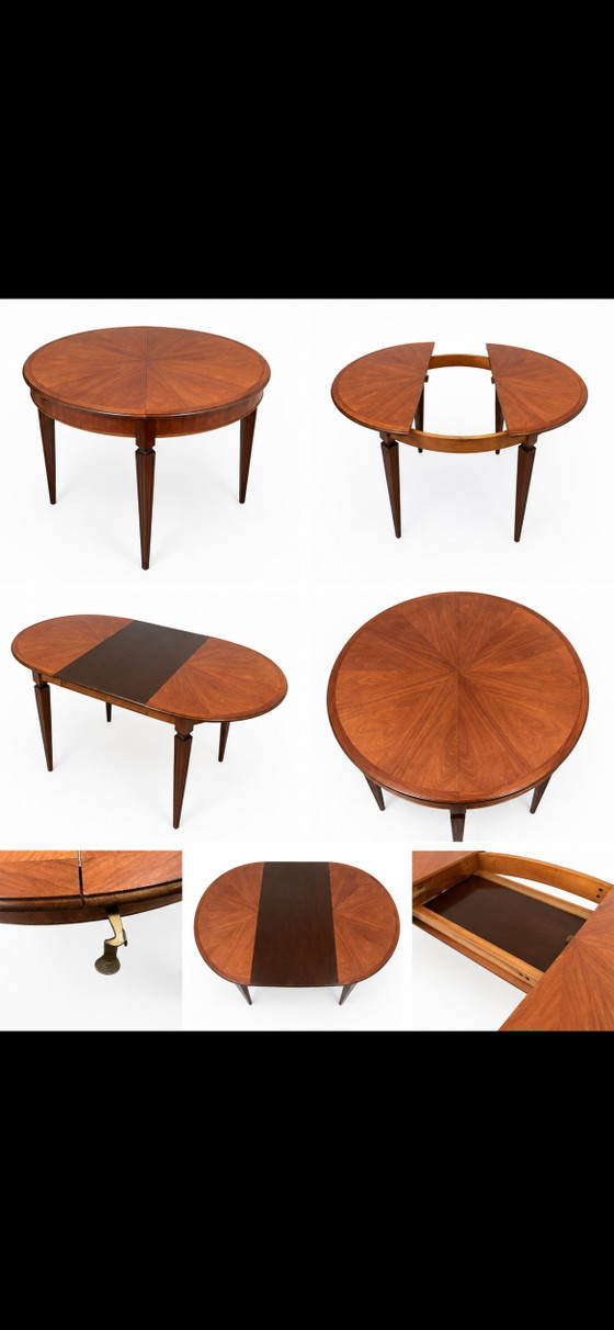 Round vintage dining table – Wood (photo 4 of 6)