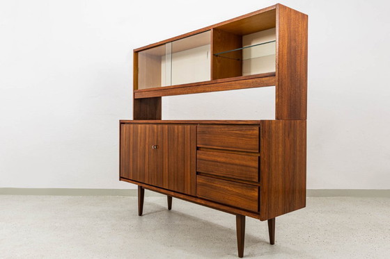 Image 1 of Vintage dressoir met vitrinekast van SFM, jaren 70.