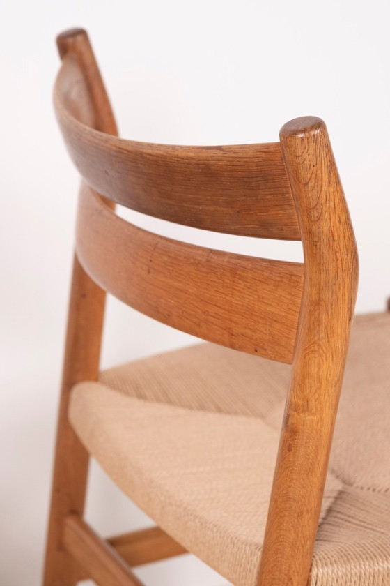 Image 1 of 4x Børge Mogensen BM1 Silla de comedor de roble, años 50 Dinamarca