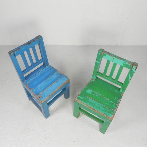 Set di 2 seggioloni vintage, anni '50