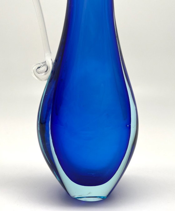 Image 1 of Vase en verre de Murano – Bleu cobalt – Vintage années 1960/1970