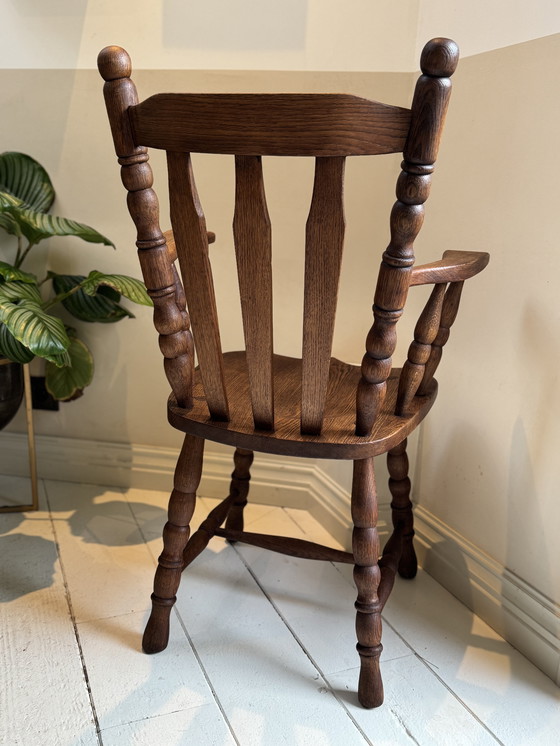 Image 1 of Farmhouse oak wooden chair 