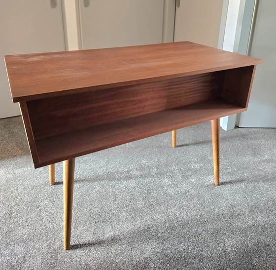 Image 1 of Vintage TEAK WOOD desk 1960s