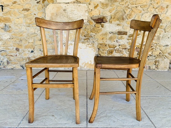 Image 1 of Vintage Bistro Chairs from Luterma, 1950s, Set of 2
