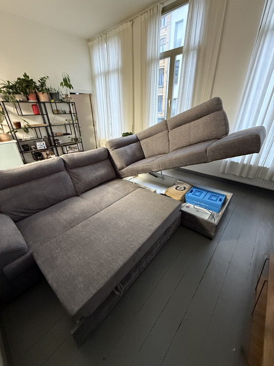 Beau canapé d'angle gris en forme de L à vendre – Seats and Sofas, Canapés d'angle, Textile (photo 5 of 8)