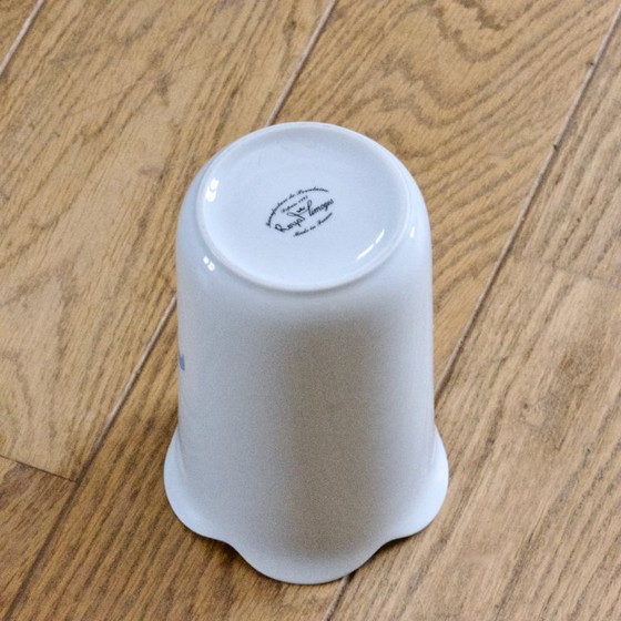 Image 1 of Royal Limoges porcelain vase with a blue bird