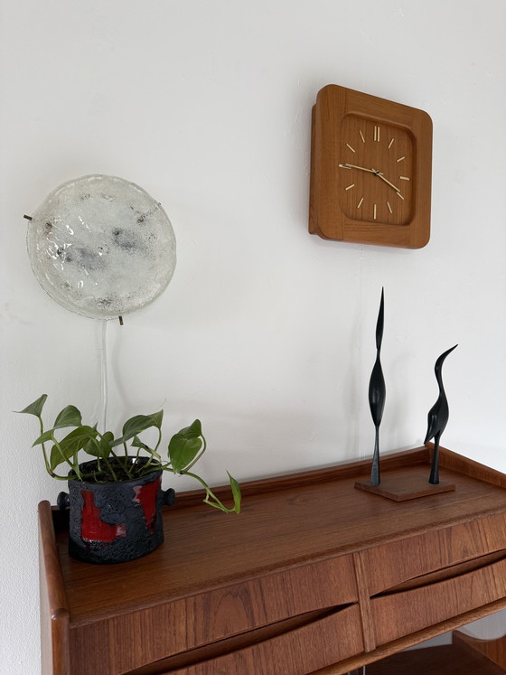 Image 1 of Vintage ice glass wall lamp/ceiling lamp, Kaiser Leuchten ‘60
