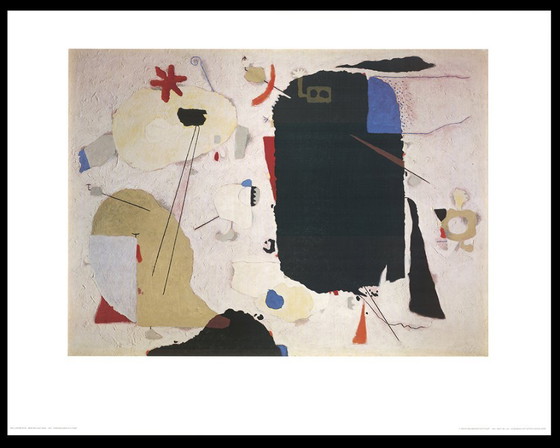 Image 1 of Baumeister, Willi - Montaru sobre rosa - Impresión artística