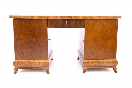 Image 1 of Bureau de style Art déco, Pologne, années 1940.