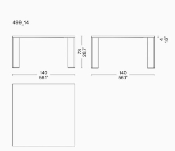 Image 1 of Cassina Ordinal eettafel - 140x140
