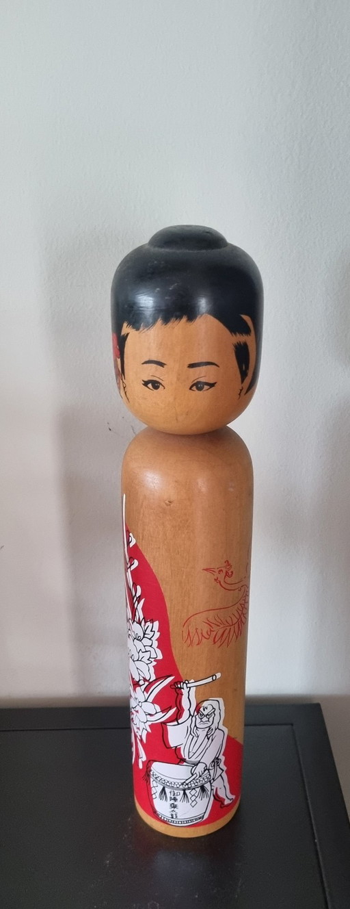 Magnifique grande Tsugaru Kokeshi 36 cm – decoratieve objecten, Wood (photo 2 of 7)