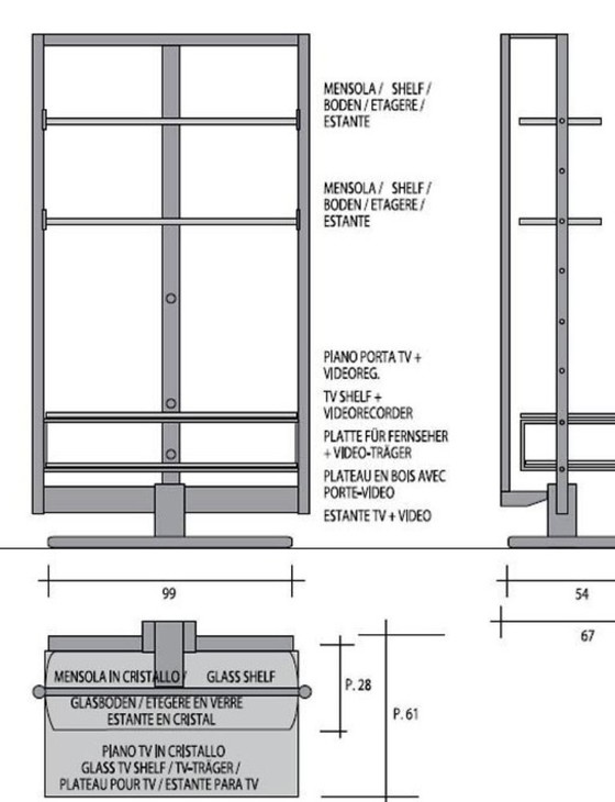 Image 1 of Freestanding rotating TV column