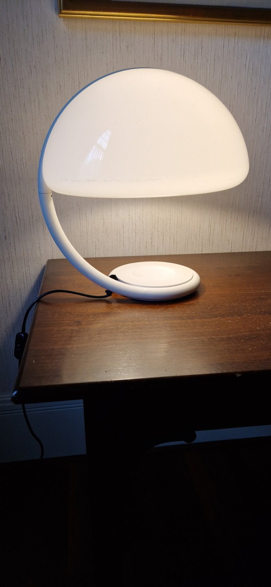 Lampada Vintage Martinelli Serpente Modello 599 – Martinelli Luce, Lampade da tavolo, Metallo, Plastica (photo 12 of 14)