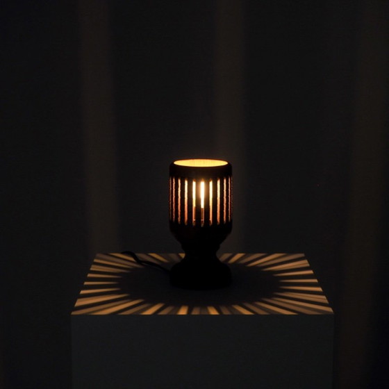 Vintage Wooden Lattice Accent Lamp – Table lamps (photo 13 of 15)