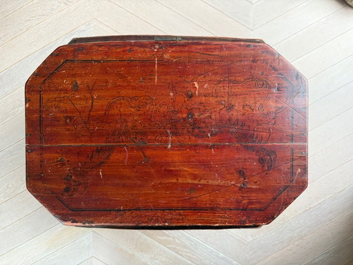 Authentische chinesische Brauttruhe, antik