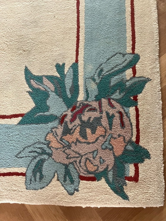 Image 1 of pure wool rug with unique design