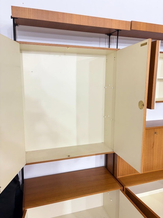 Image 1 of Omnia-plankensysteem, wandmeubel voor de woonkamer, wandplank van Ernst Dieter Hilker (1960)