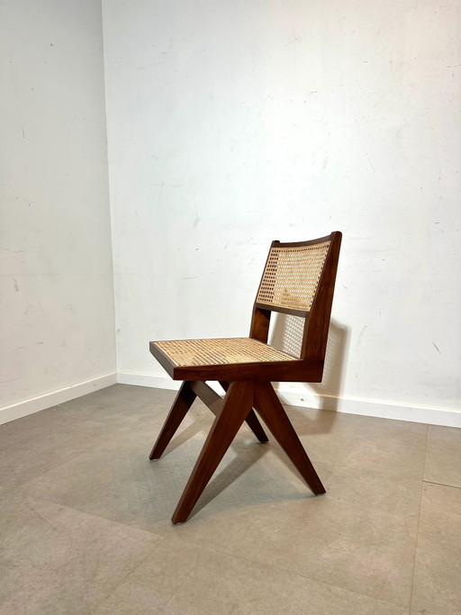 Silla de comedor de teca "ratán" – eetkamerstoelen