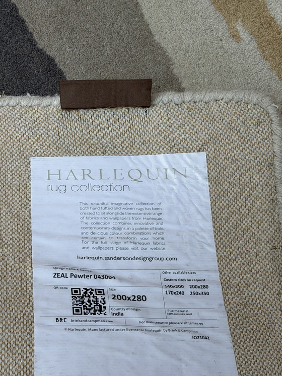 Image 1 of Tappeto Brink and Campman Harlequin Zeal Pewter NUOVO