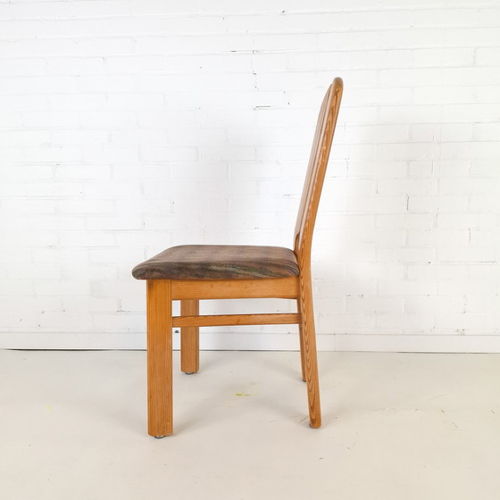 Image 1 of 4x vintage Lübke chairs, brutalist 1970s, mid-century modern design