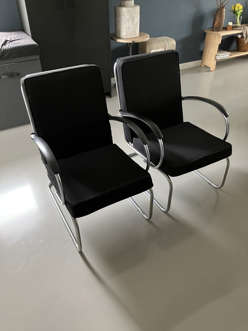 2 poltrone Gispen tipo 409