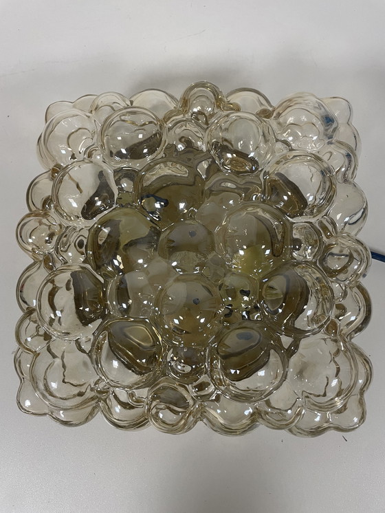 Image 1 of  Vintage Helena Tynell grote plafonnière van Glashutte Limburg  