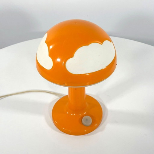 Lampada da tavolo Skojig Cloud arancione di Henrik Preutz per Ikea, anni '90