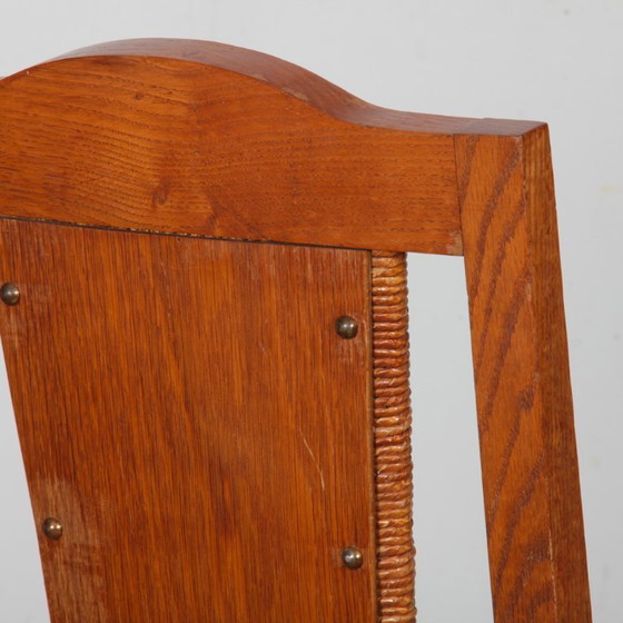 Image 1 of Set van 6 stoelen in de stijl van Charles Dudouyt, 1950.