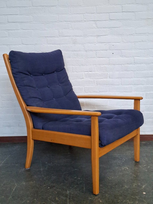 Sillón escandinavo de mediados de siglo con sistema de suspensión Freespan