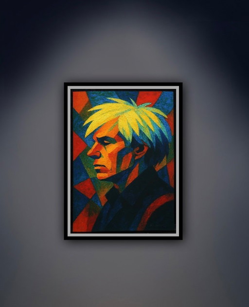 Karmen Moccha: "Homage Andy Warhol." Giclée on Hahnemühle Velvet, hand-signed. Edition 1/10. In excellent condition.