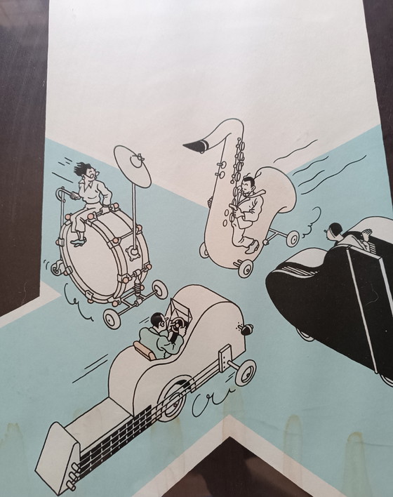 Image 1 of Vintage Joost Swarte "Rencontres Trans Musicales 1984" litho