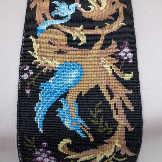 Image 1 of Raro sofá de satén de seda Napoleón III del siglo XIX