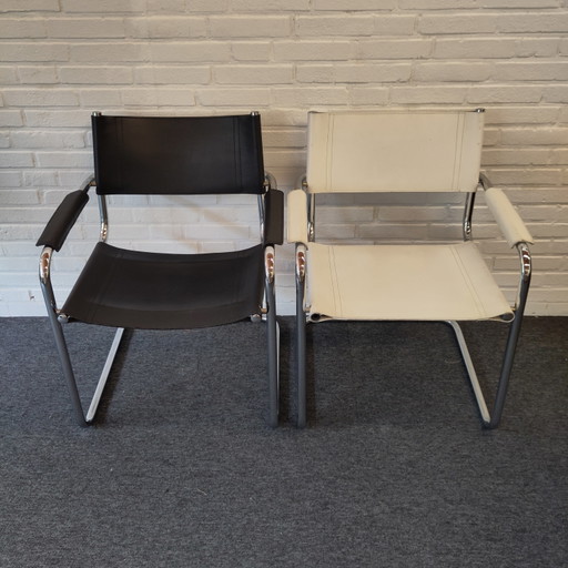 Set di Due Sedie Bauhaus – fauteuils, Chrome, Metal