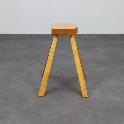 Vintage Stool Wood, 1970s