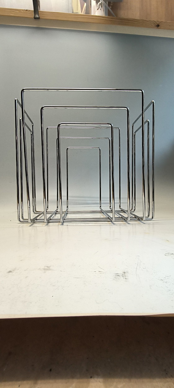 Image 1 of Atril de lectura cromado de lujo Willi Glaeser – Thomas Merlo & Partner Bandeja para LP TMP Original