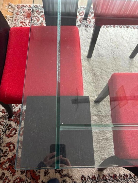 Image 1 of Vintage dining table Roche Bobois + 6 chairs