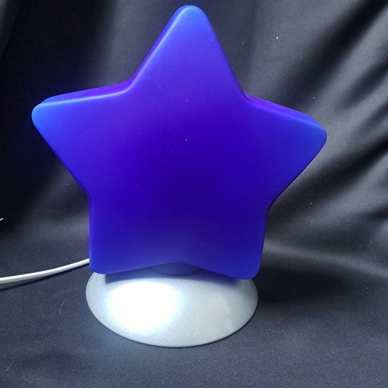 Image 1 of Lampada in vetro IKEA Blue Star – Modello raro degli anni &#39;90, Danimarca