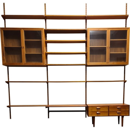 Parete attrezzata in teak vintage di Kai Kristiansen