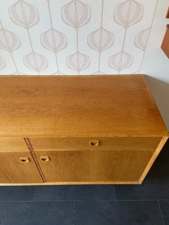Image 1 of Vintage Danish oak wall cabinet/sideboard by Brouer Møbler