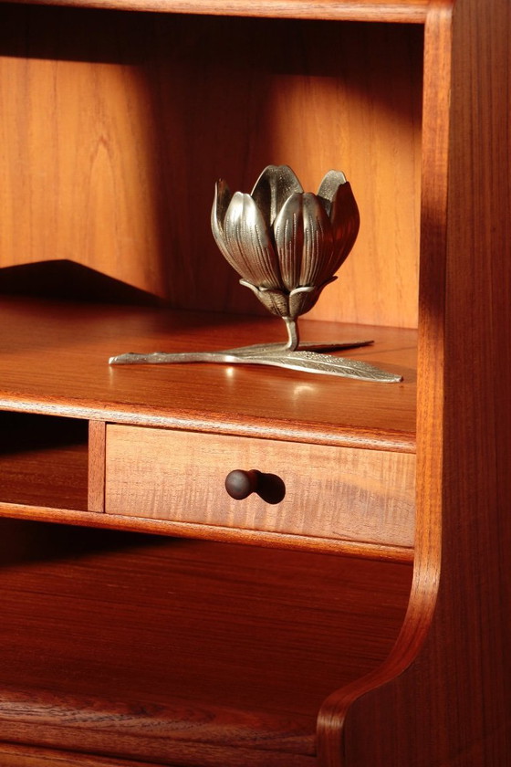 Image 1 of Vintage Scandinavische teakhouten secretaire - MSE Mobler (1960)