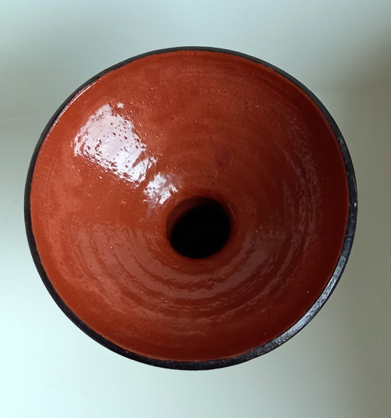 Image 1 of Pair of vintage Basque pottery – glazed ceramic – signed G. Defly (1950s)