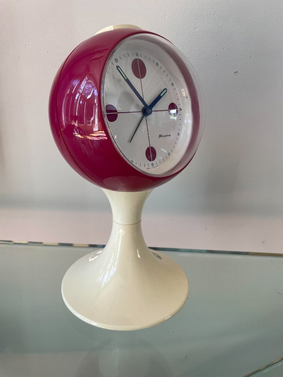 Horloge vintage Space Age avec fonction alarme – Blessing, Pendules, Plastic (photo 3 of 11)