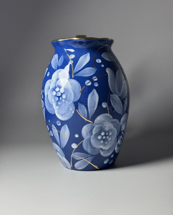Image 1 of Brocca Art Déco Boch Frères La Louvière di Raymond Chevalier, Belgio, anni '30