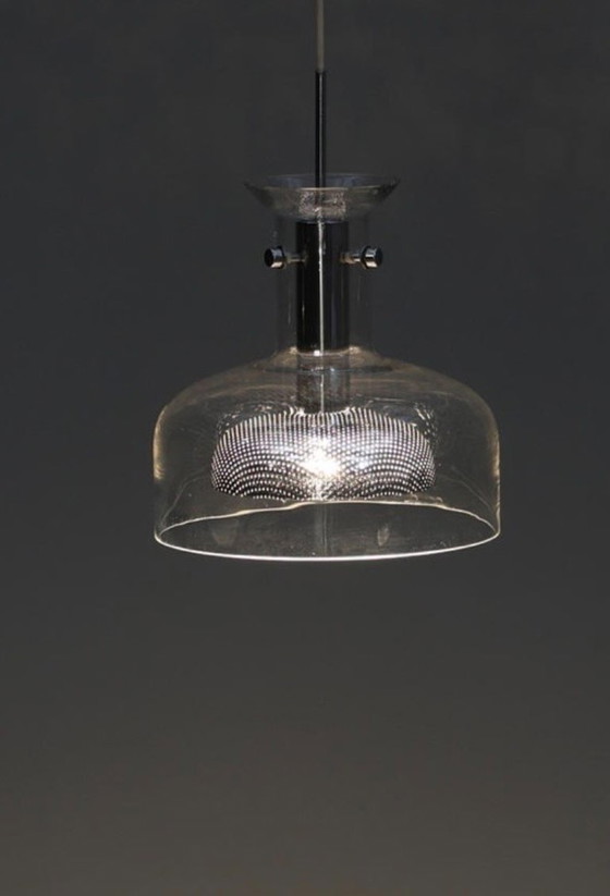 Image 1 of Lampada a sospensione Anders Pehrson in cristallo per Ateljé Lyktan, Svezia, anni '70