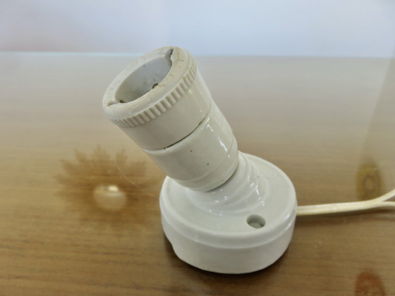 Image 1 of Minimalistische wandlamp van porselein, art deco, Frankrijk, jaren 30-40