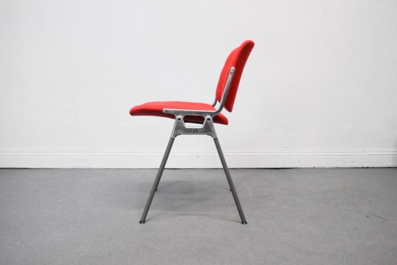 1/13 Giancarlo Piretti Castelli DSC 106 Chair red Aluminium – Dining chairs, Metal, Textile, Vintage (photo 4 of 12)