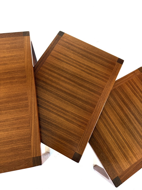 Image 1 of Vintage teak nesting tables, Kai Kristiansen ‘60