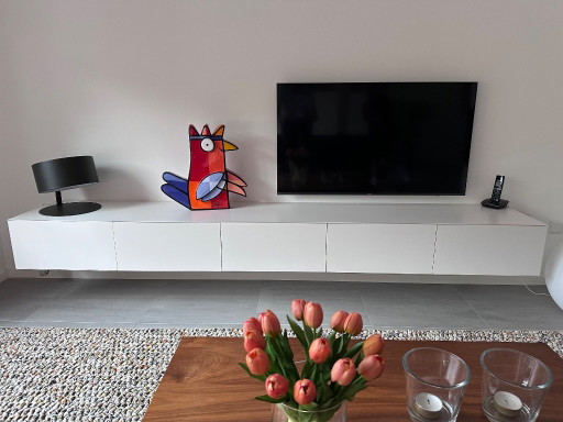 Meuble TV suspendu Pastoe Vision Next blanc – tv meubelen, Mdf, Wood (photo 2 of 6)