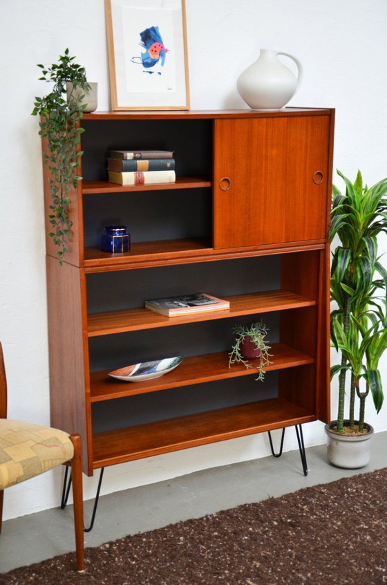 Image 1 of Vintage open bookcase, teak chest of drawers, mid-century sideboard, retro