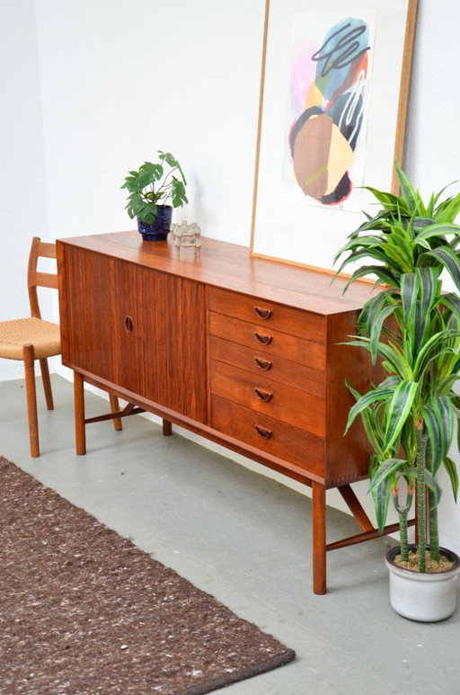 Hvidt & Mølgaard Buffet Danois Teck Midcentury Vintage 60s Commode Buffet